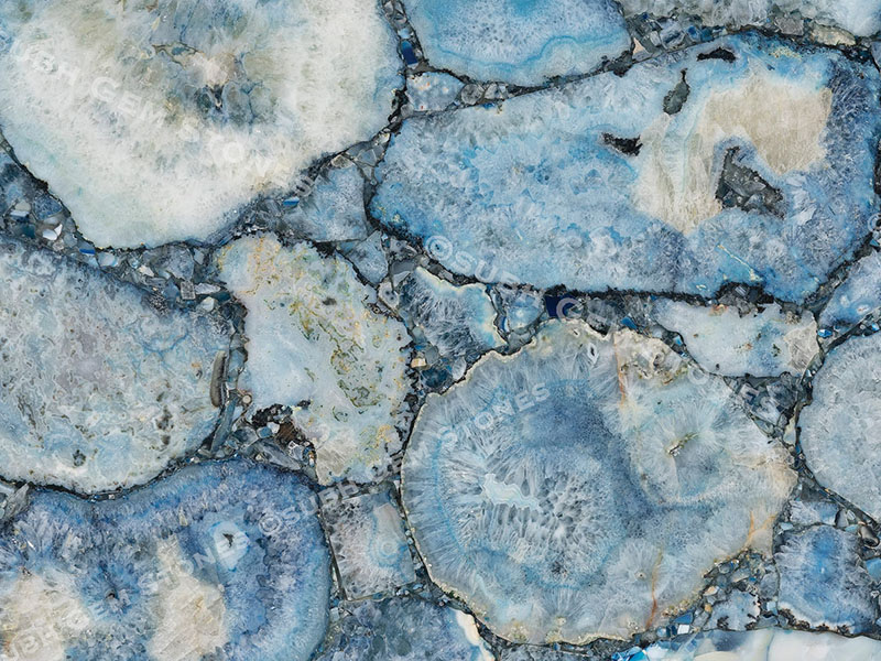 Blue Agate Giant Closeup