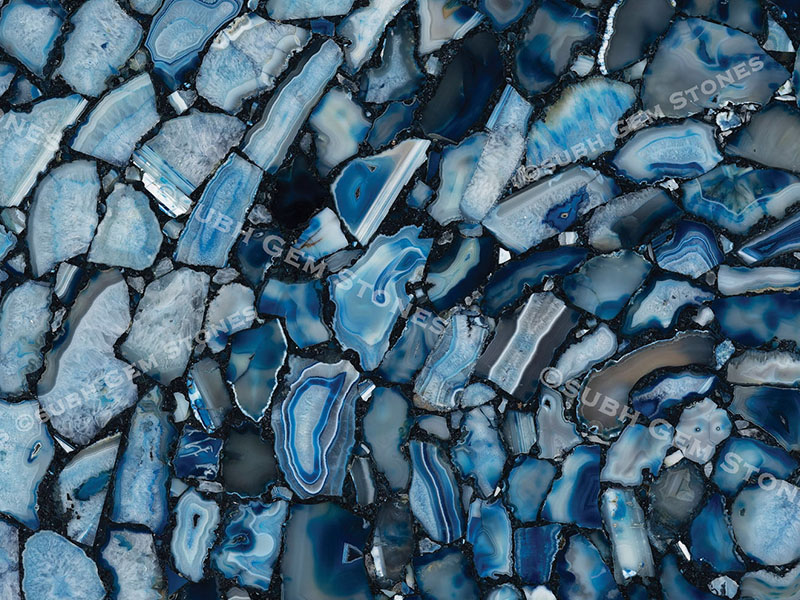 Blue Agate Cyclone Closeup