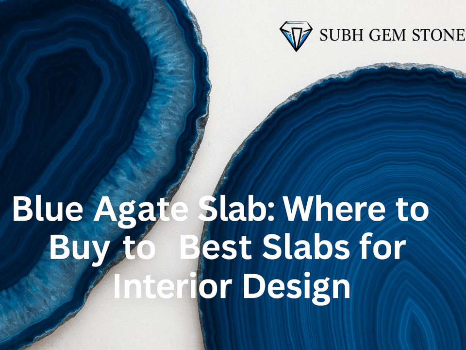 blue agate slabs