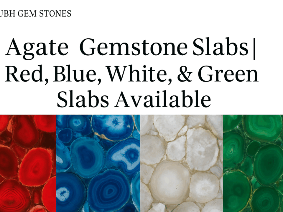 agate gemstone slabs